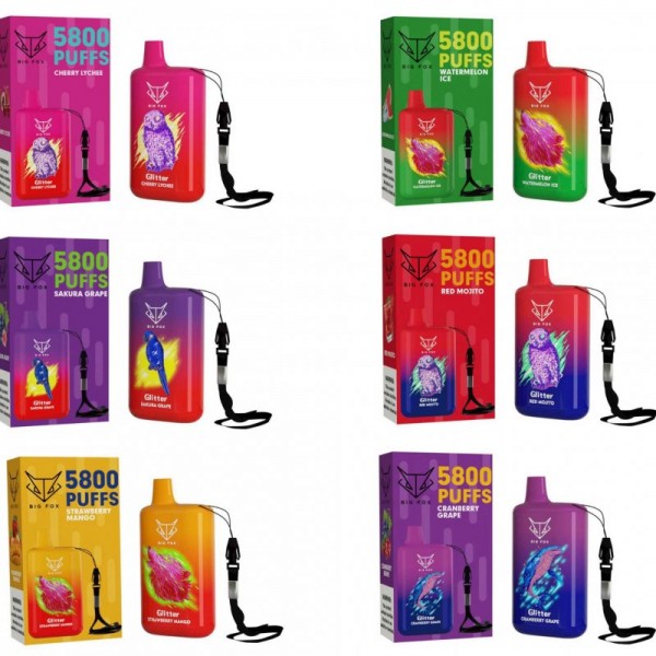 ***discontinued***Big Fox Disposable 5800 Puffs - 2%